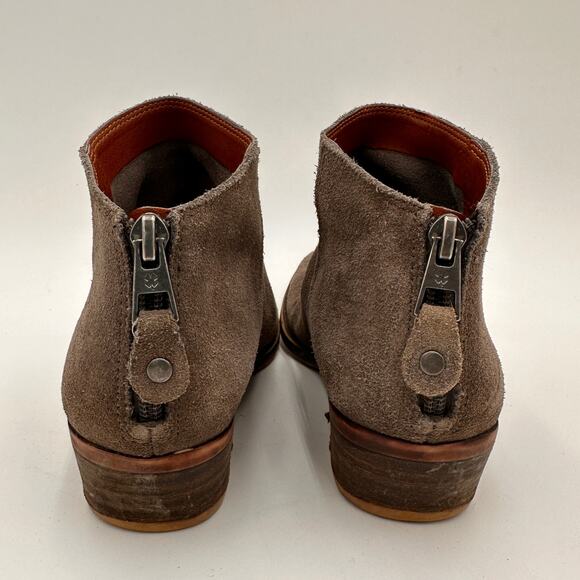 Lucky Brand Suede Leather Grey Bremma Booties Size 5 - Picture 5 of 10